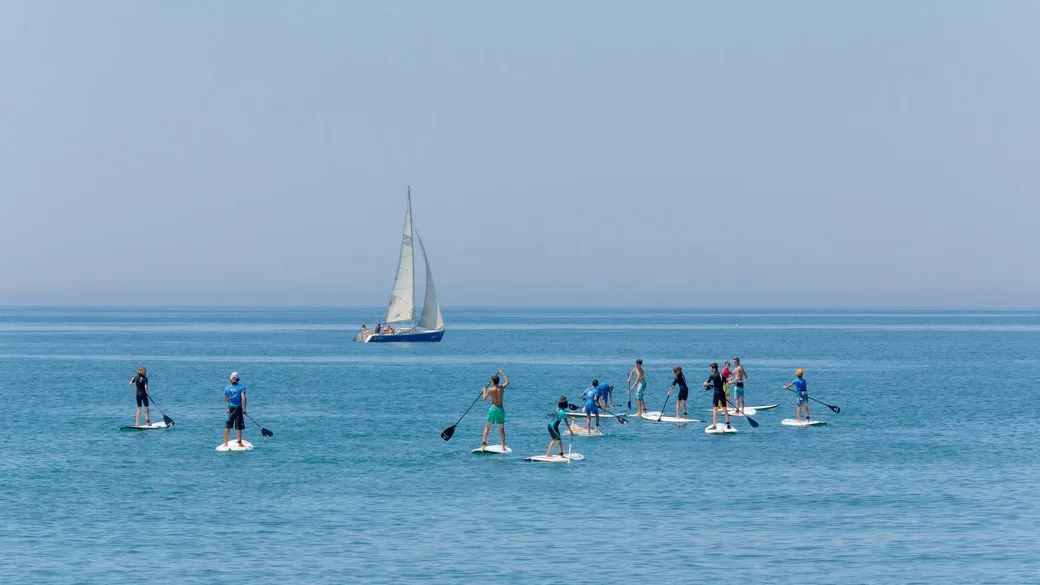 Paddle surf en la costa de Almerimar