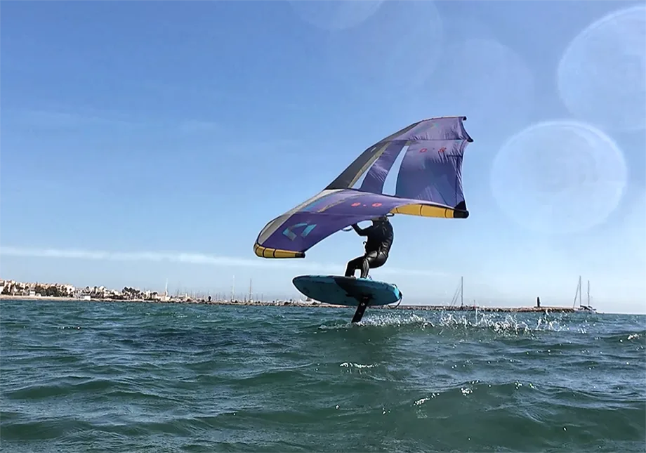 Wing foil en Almerimar con José Fernández