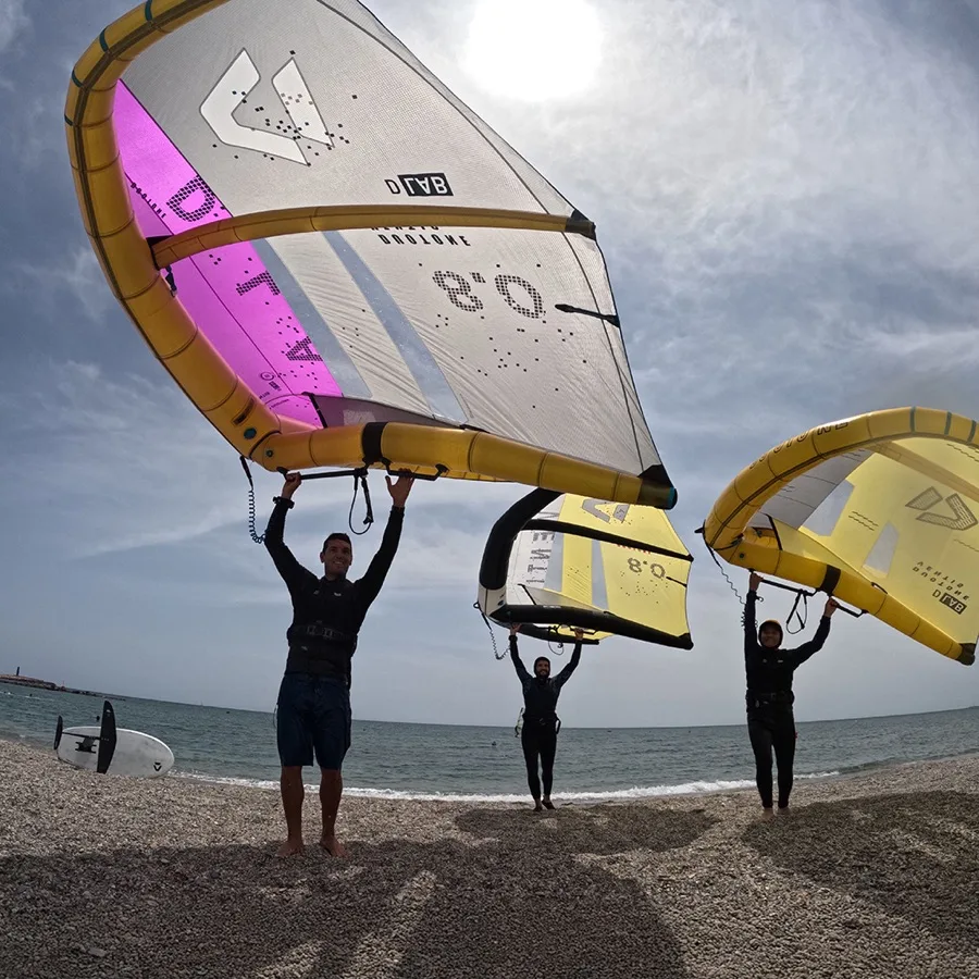 Travesía de wing foil